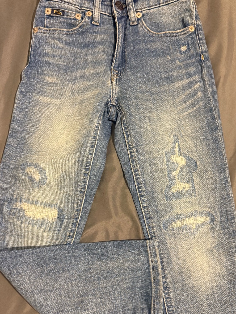 Polo by Ralph Lauren Light Blue Distressed Kids Jeans